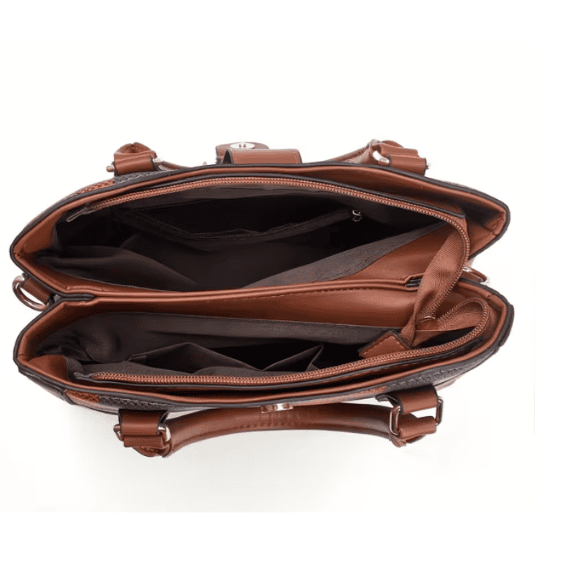 Women’s PU Crossbody Shoulder Bag | Large Capacity Stone Pattern Handbag for Work and Daily Use - Image 4