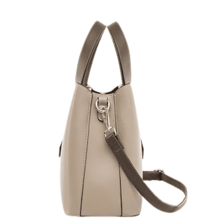 Rosalie Bags Beige PU Leather Hobo Handbag | Large Capacity Shoulder Tote - Image 3